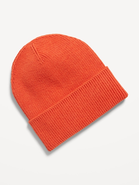 Wide-Cuff Ribbed Beanie for Men