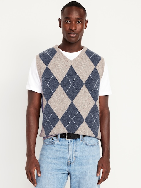 Wool-Blend Sweater Vest