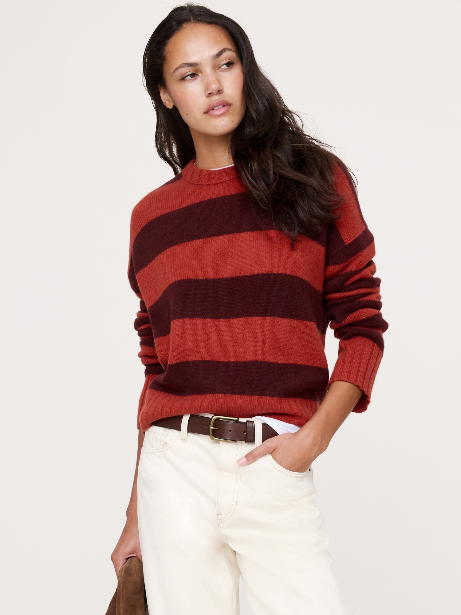 Midweight Cashmere Crew-Neck Sweater