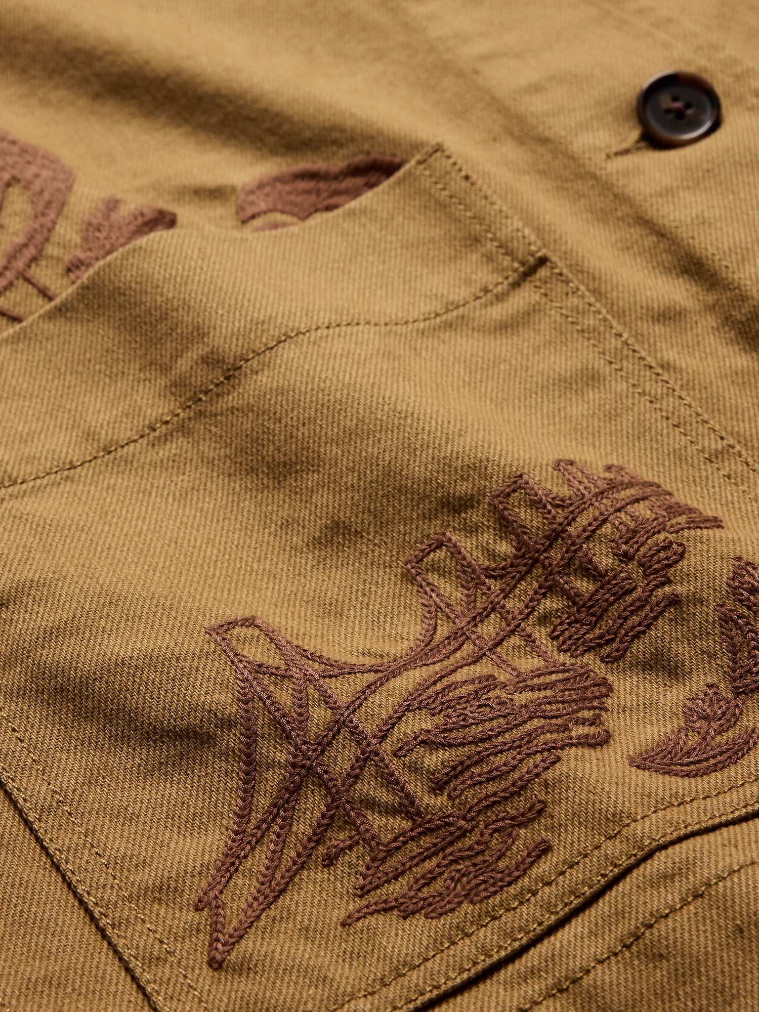 エンブロイダリー キャンバス チョアコート-5 エンブロイダリー キャンバス チョアコート-5