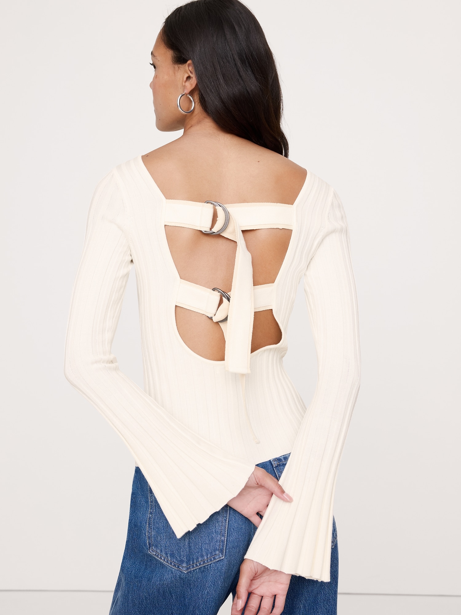 HAUT CÔTELÉ DOS NU À EFFET SCULPTANT