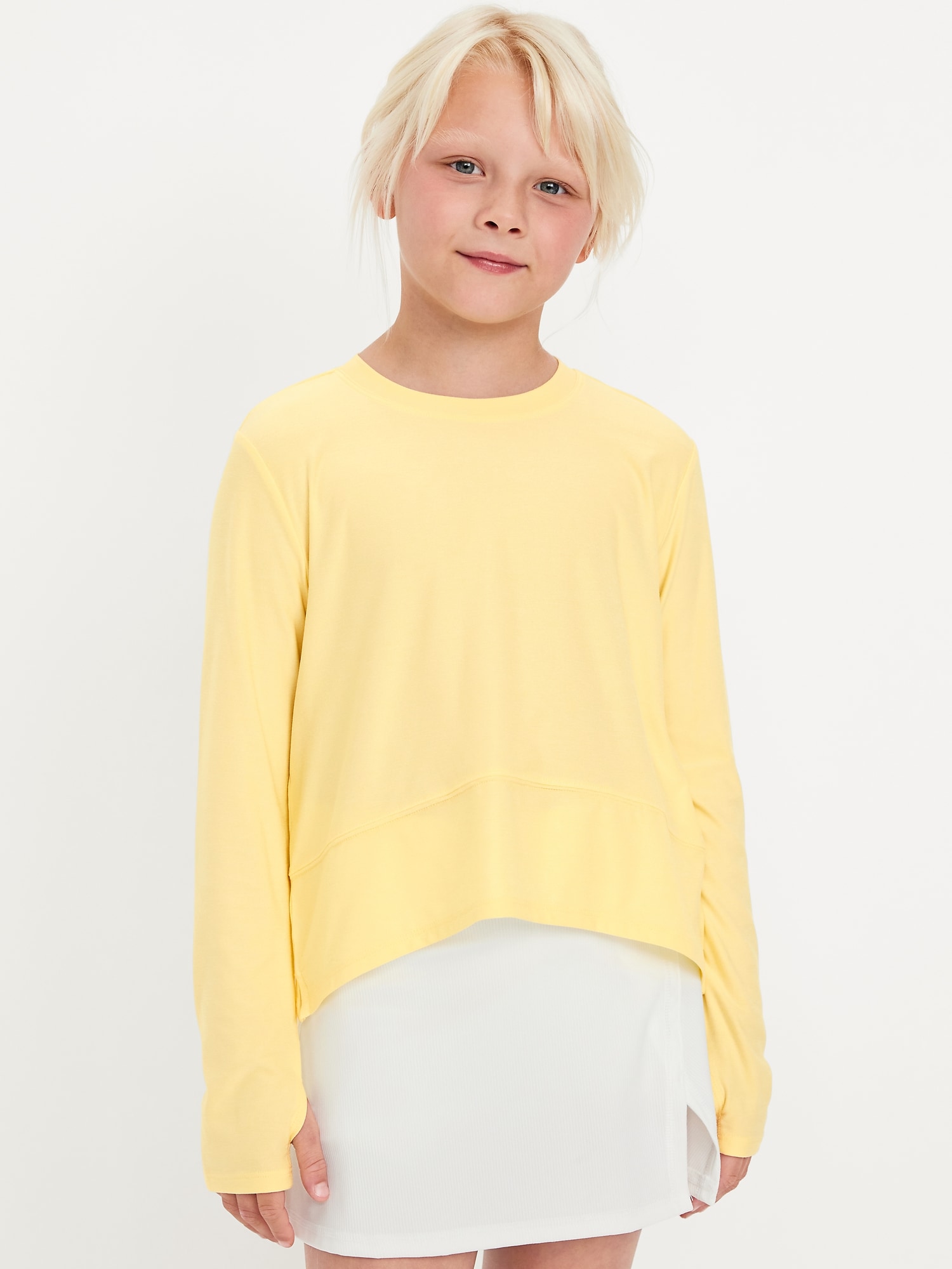 CloudMotion Long-Sleeve Performance T-Shirt for Girls
