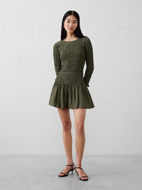 Smocked Mini Dress