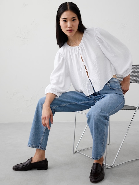 Open Tie-Front Top