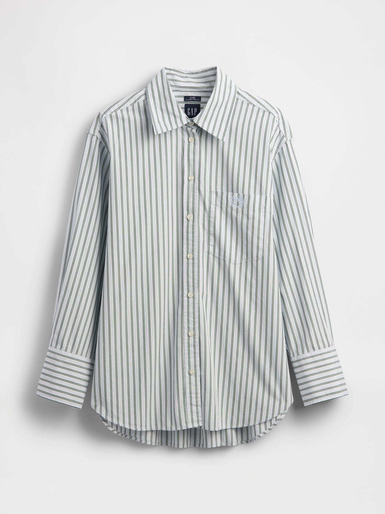 オーガニック コットンポプリン ビッグシャツ-4