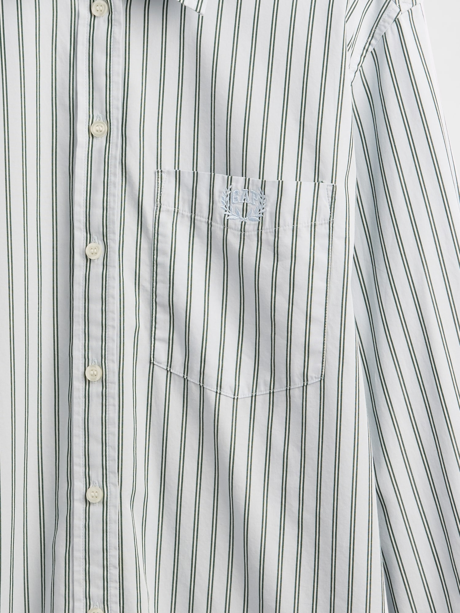 オーガニック コットンポプリン ビッグシャツ-3