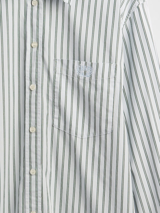 オーガニック コットンポプリン ビッグシャツ-3