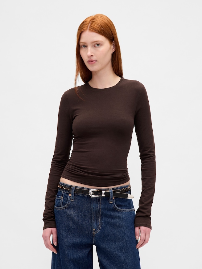 クロースニット ジャージーTシャツ-0