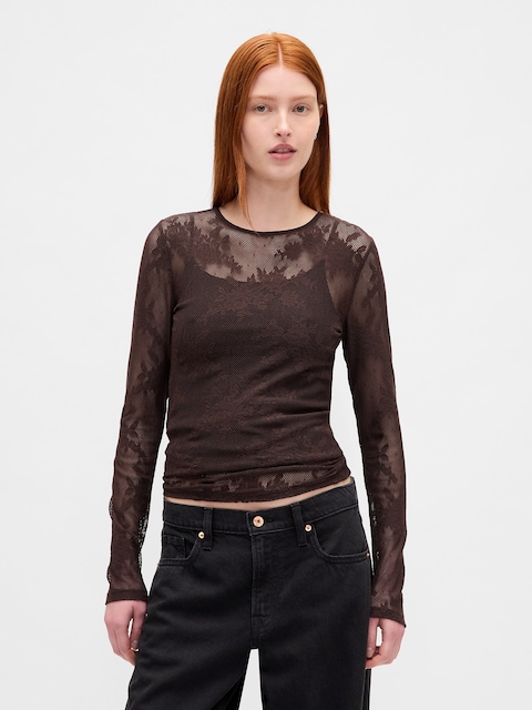 Sheer Lace Top