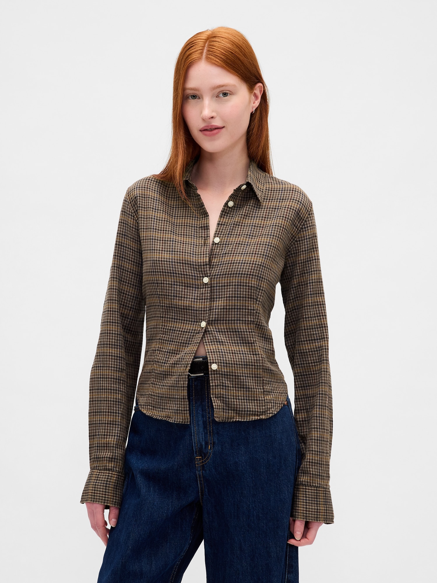 Gap フランネル フィット プレイドシャツ Gap フランネル フィット プレイドシャツ
