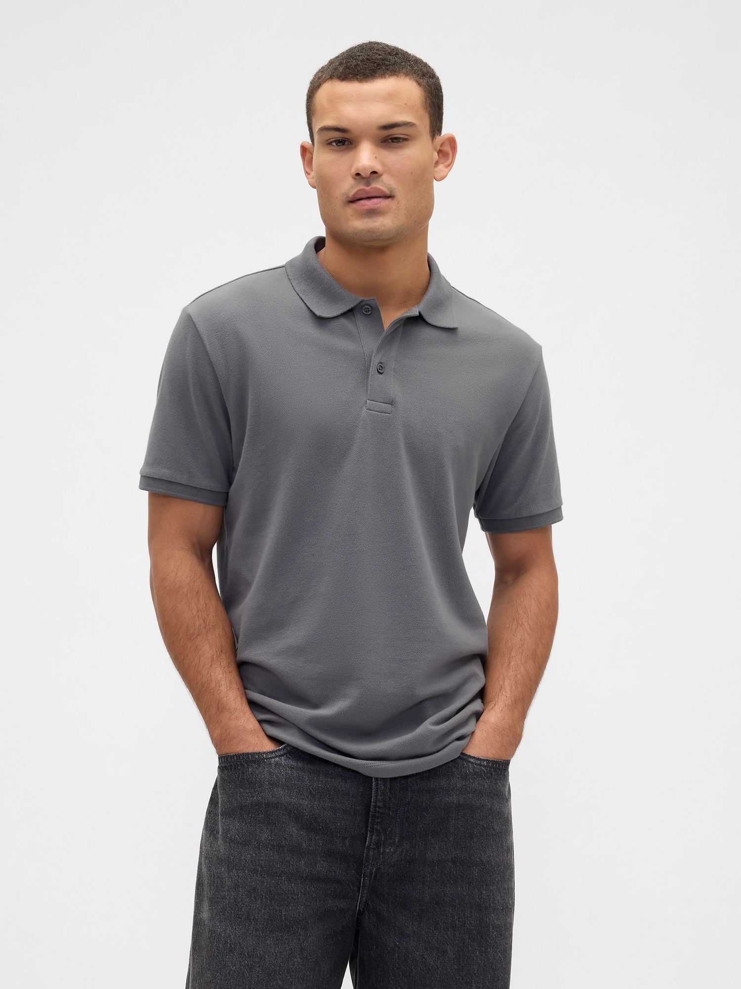 Stretch Pique Polo Shirt