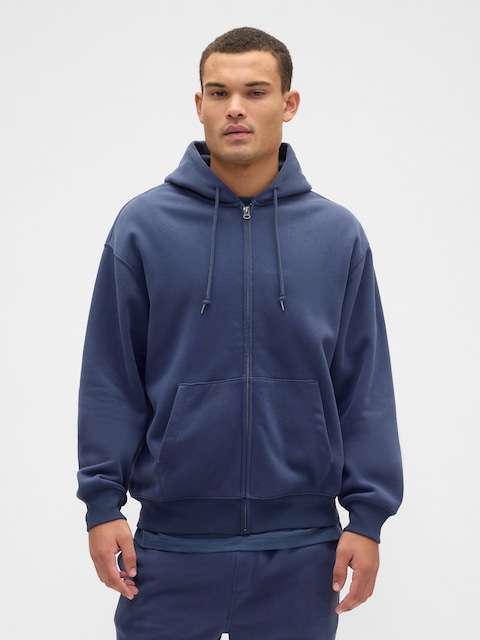 Adult Vintage Soft Oversized Zip Hoodie