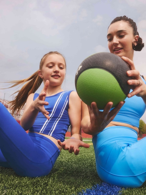 Athleta Girl Scoop Longline Graphic Bra