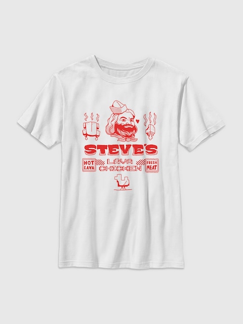 Minecraft Steves Lava Chicken Graphic T-Shirt For Kids