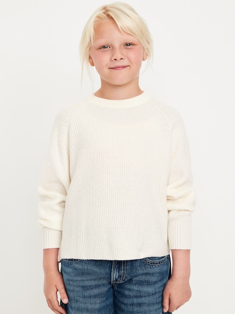 SoSoft Long-Sleeve Ribbed Sweater for Girls