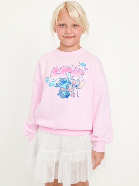Disney© Lilo & Stitch Oversized Graphic Tunic Sweatshirt for Girls