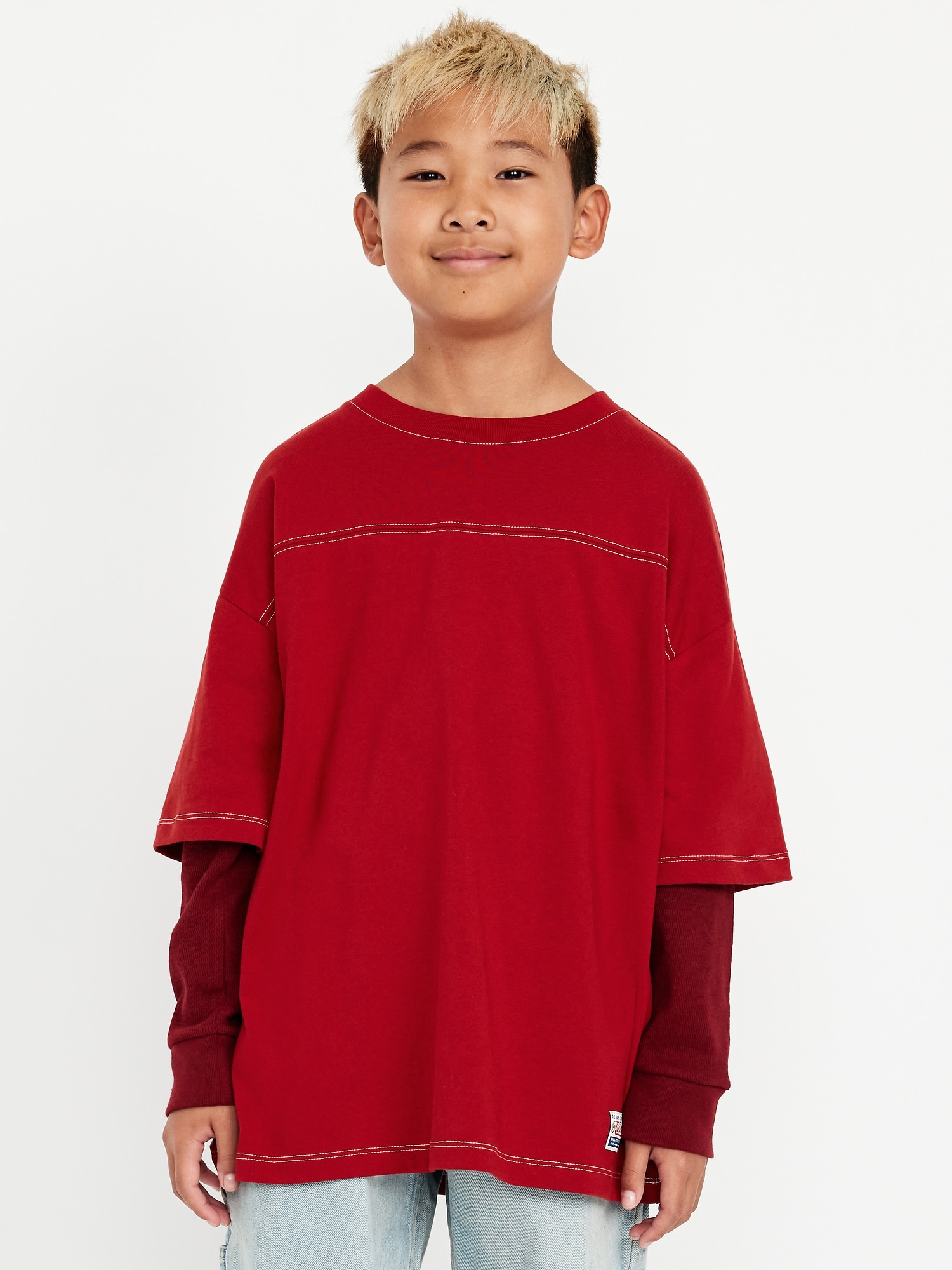 T-SHIRT SURDIMENSIONNÉ 2-EN-1 POUR GARÇON