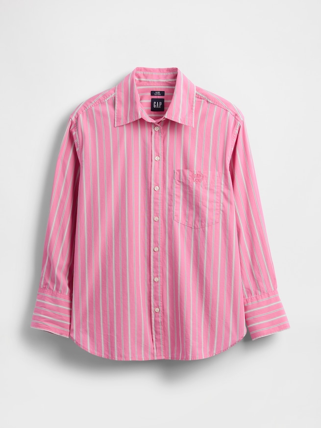 ポプリン ビッグシャツ-6