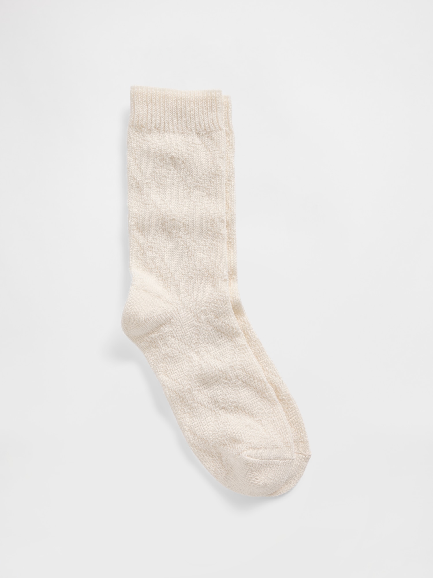 Cable-Knit Crew Socks