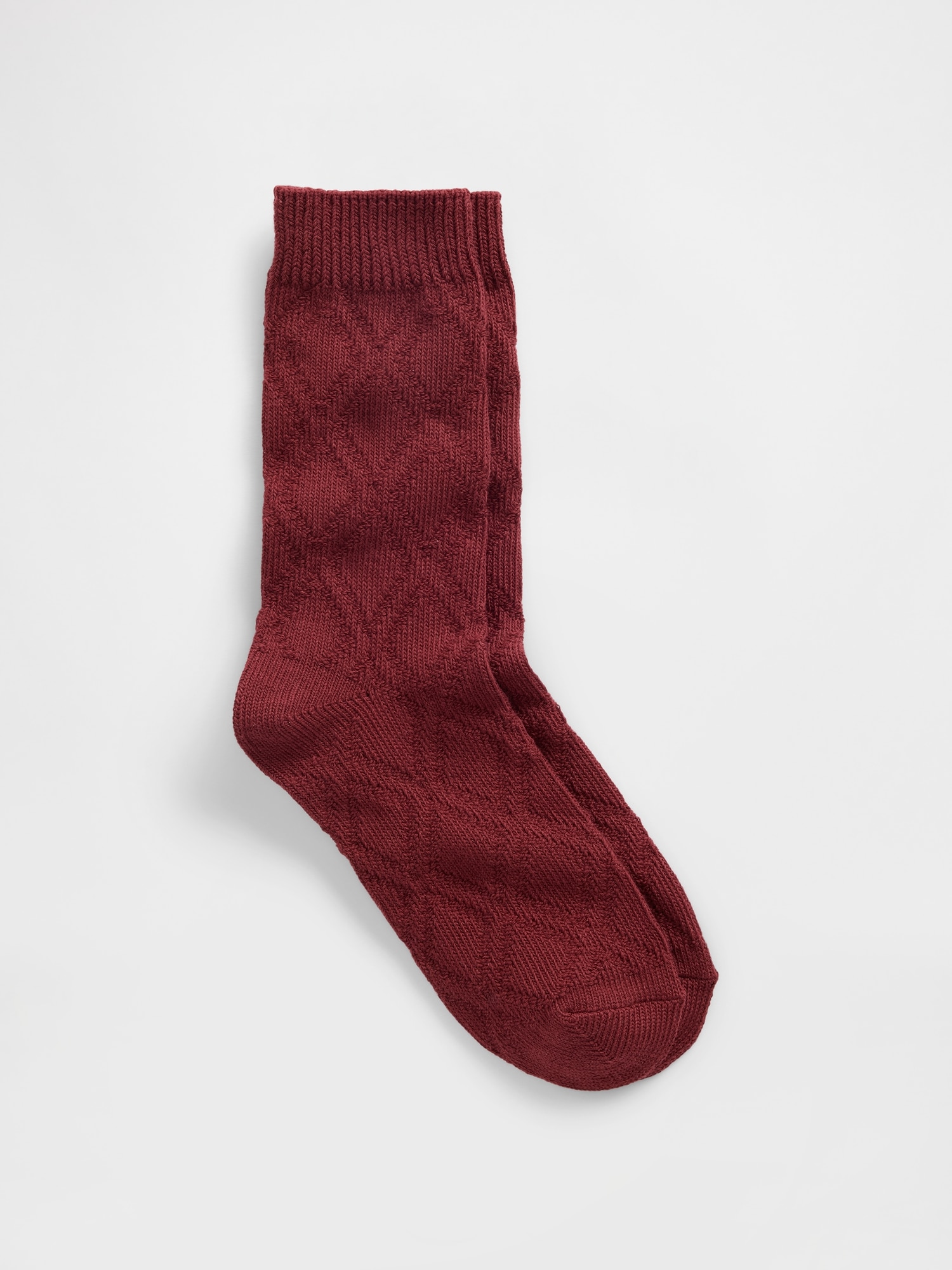 Cable-Knit Crew Socks
