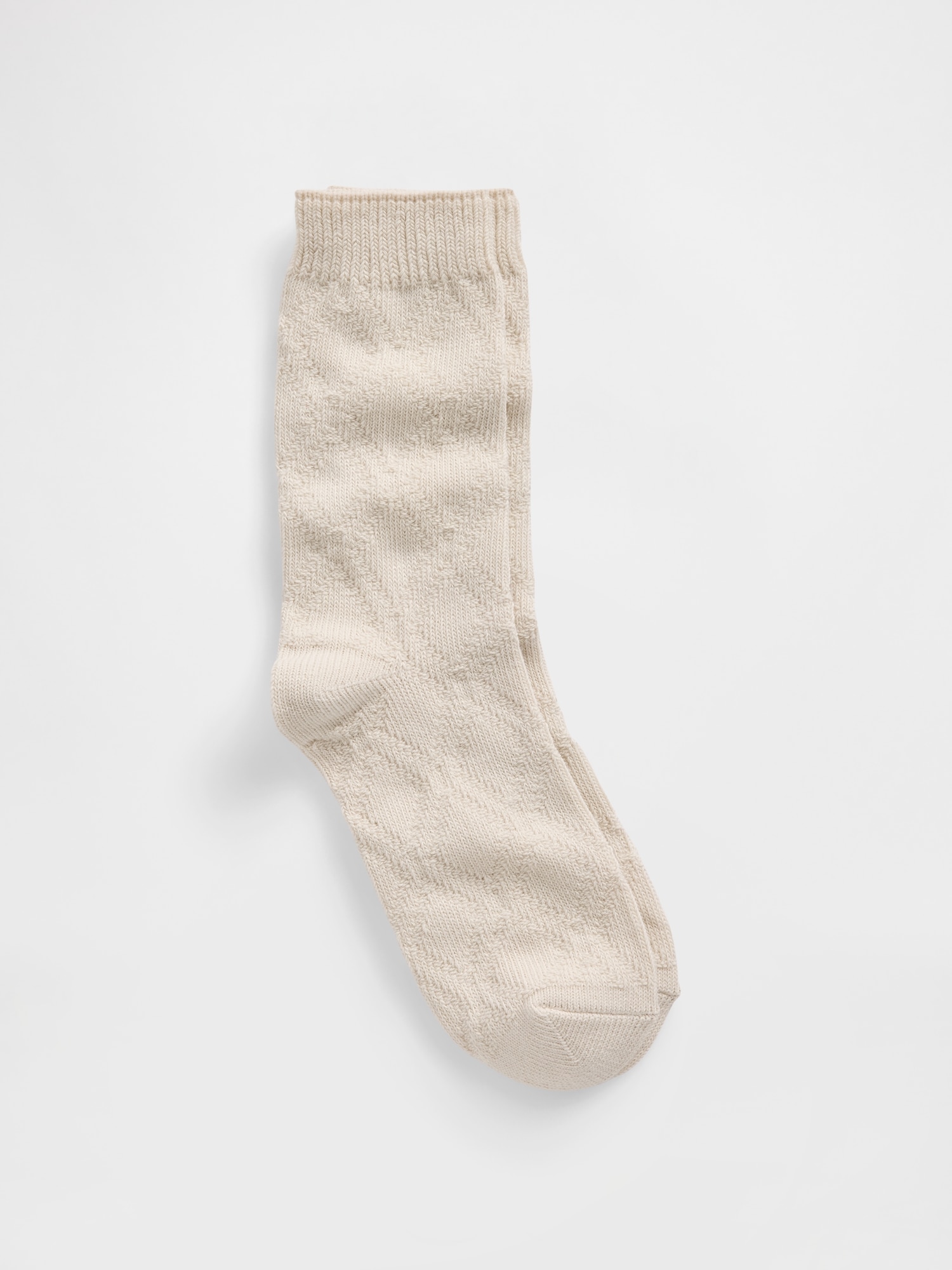 Cable-Knit Crew Socks