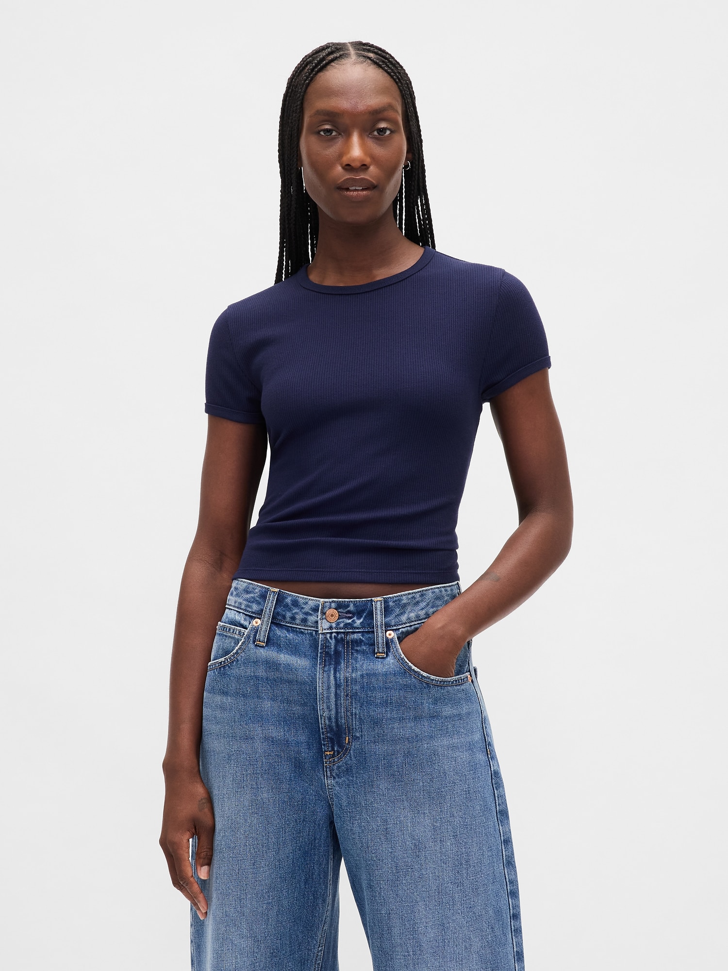 Gap ワッフル チビTシャツ Gap ワッフル チビTシャツ