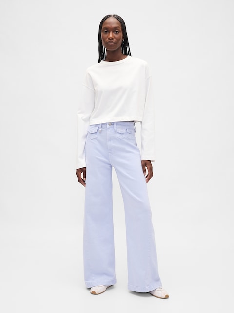 Extra High Rise Stride Wide-Leg Jeans