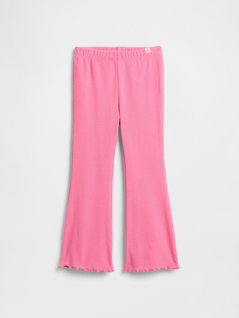 babyGap Ribbed Pull-On Print Flare Leggings