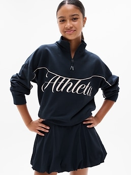 Athleta Girl School Vibes 1/4 Zip Sweatshirt | Athleta