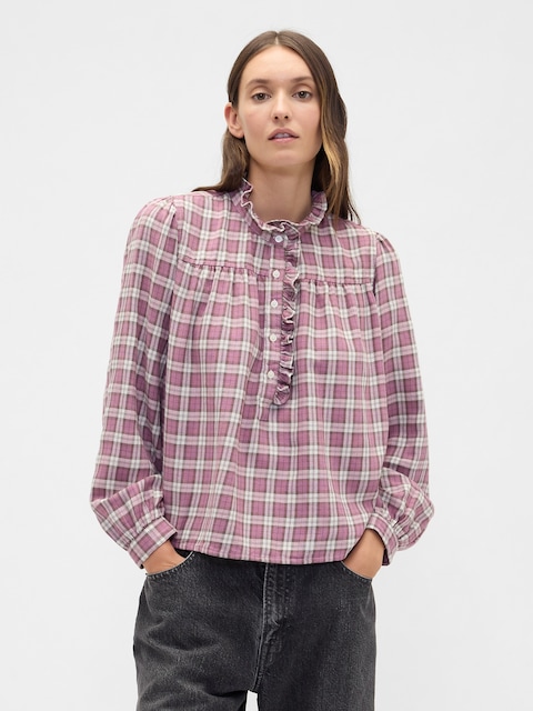 Oversized Ruffle Top