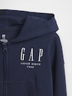 30th アニバーサリー フレンチテリー GAPロゴ ジップアップパーカー (キッズ)-3