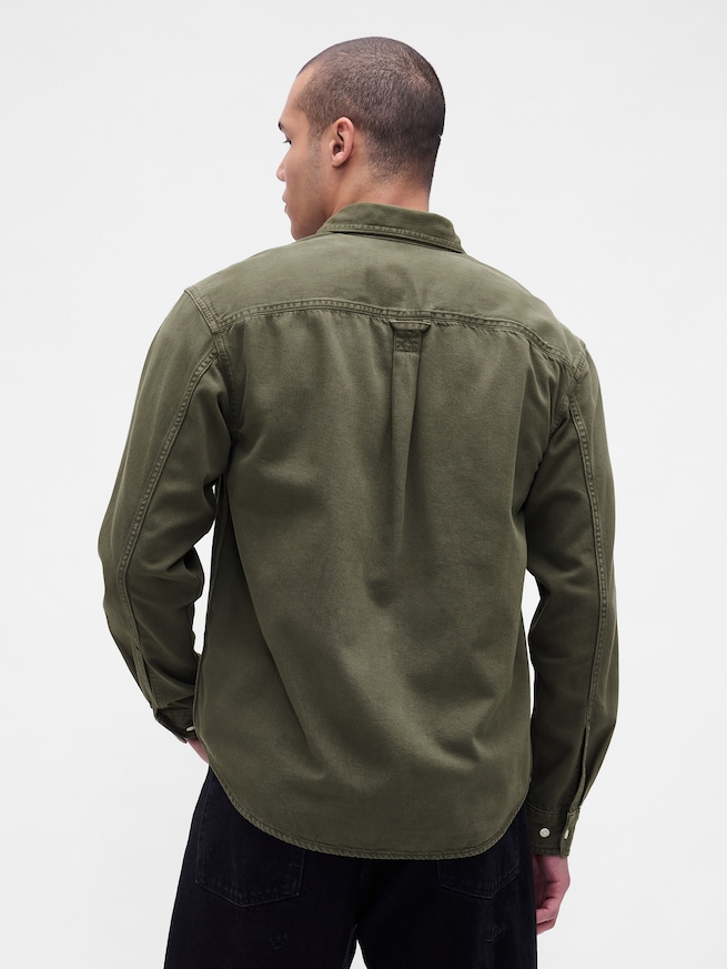 ウルトラソフトデニム リラックスシャツ-2