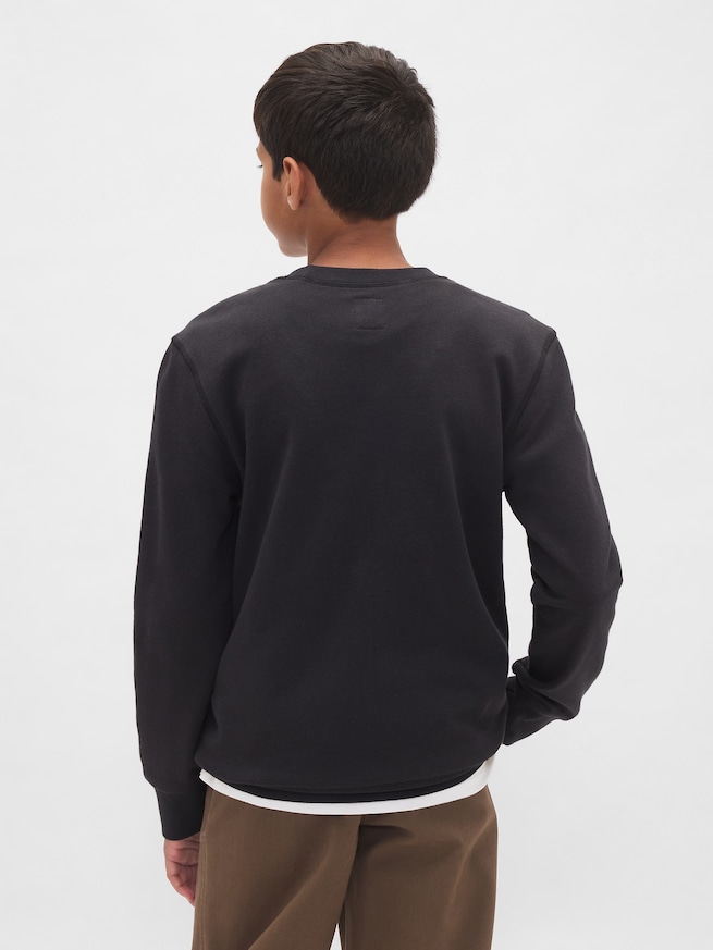 GapKids | マインクラフト グラフィック スウェットシャツ-2