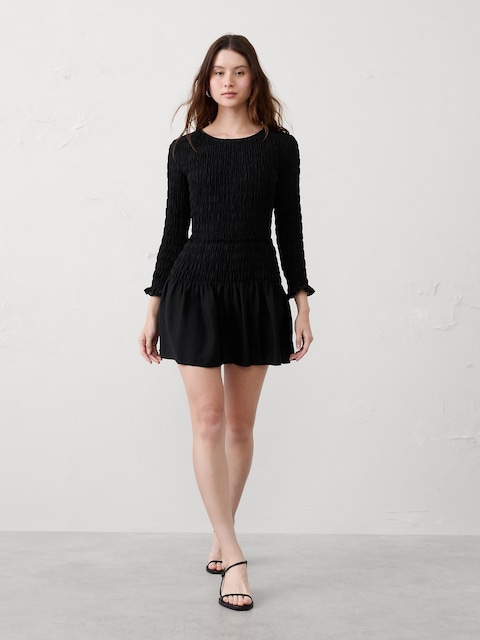 Smocked Mini Dress
