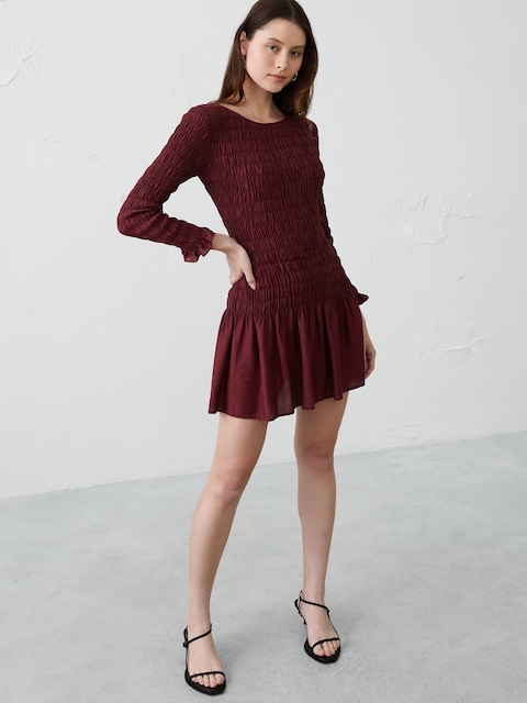 Smocked Mini Dress