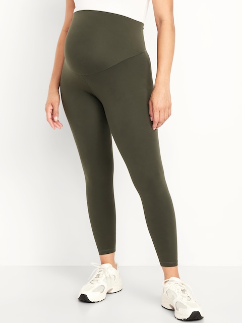 LEGGING STUDIOSMOOTH LONGUEUR 7/8 À PANNEAU COUVRANT DE MATERNITÉ