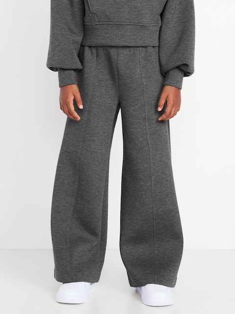 High-Waisted Bounce Fleece Wide-Leg Sweatpants for Girls