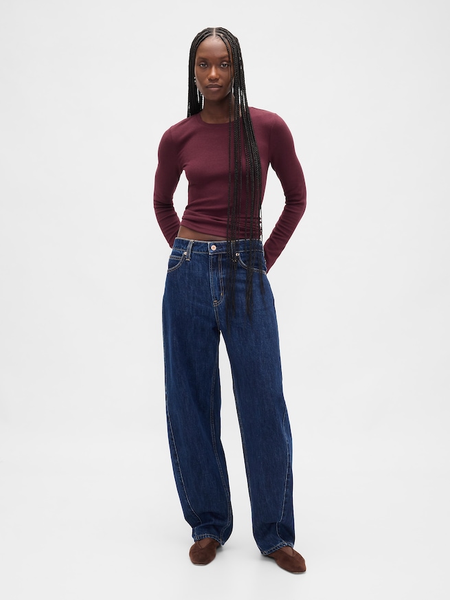 モダン クルーネックTシャツ-1