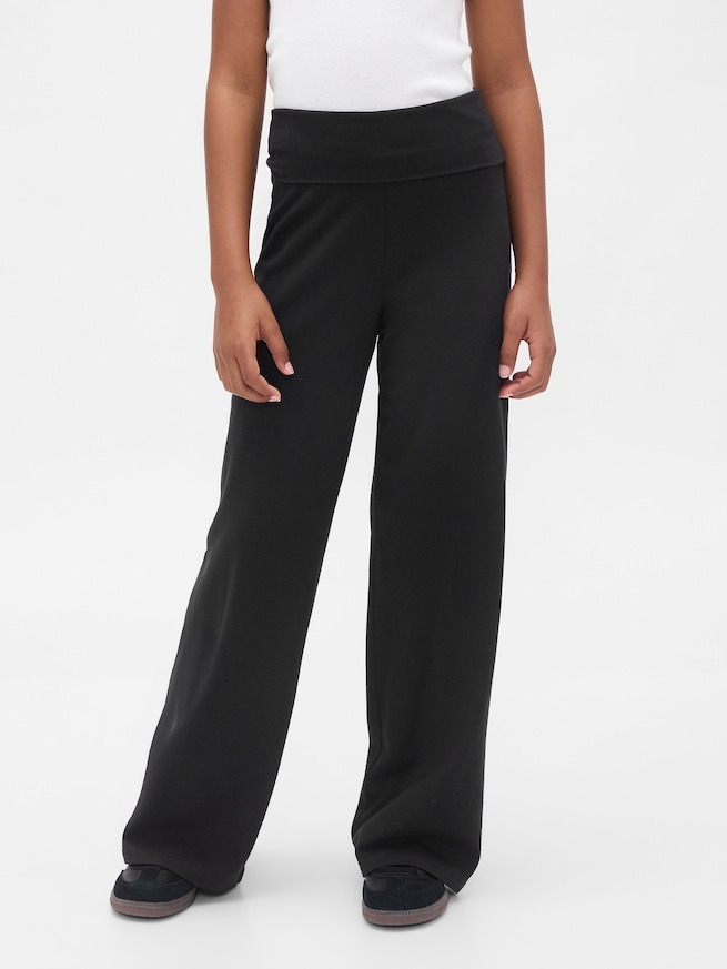 フォールドオーバー ワイドレギンス (キッズ)-2