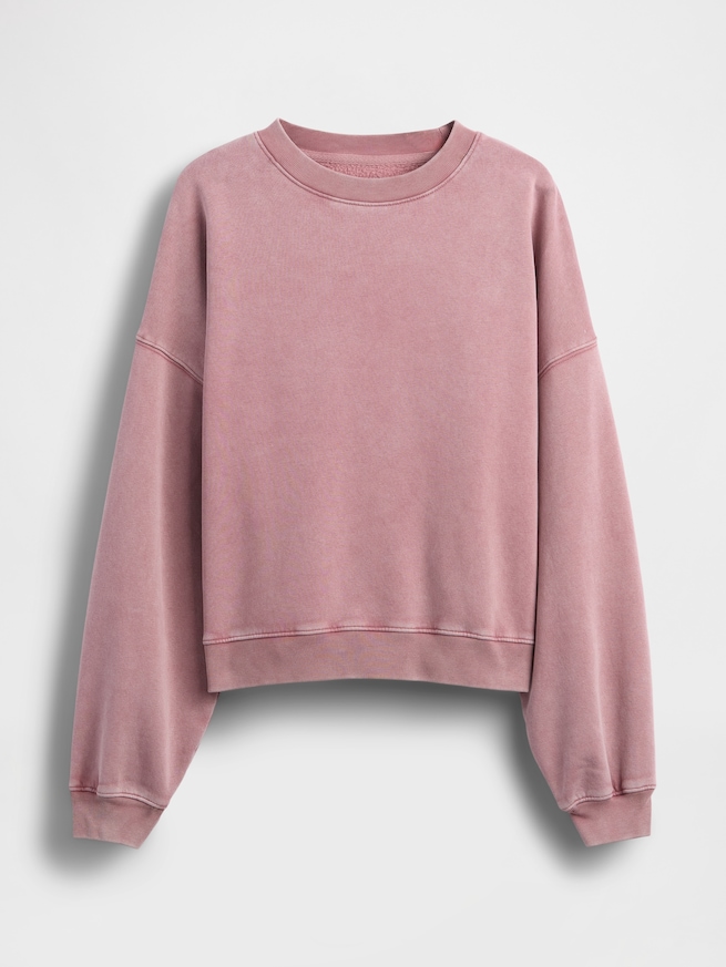 ヴィンテージソフト ウェッジ クルーネック スウェットシャツ-5