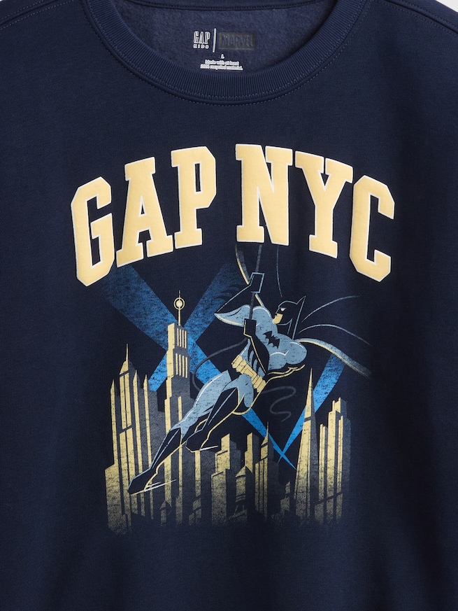 ヴィンテージソフト バットマン グラフィック GAPロゴ スウェットシャツ (キッズ)-4