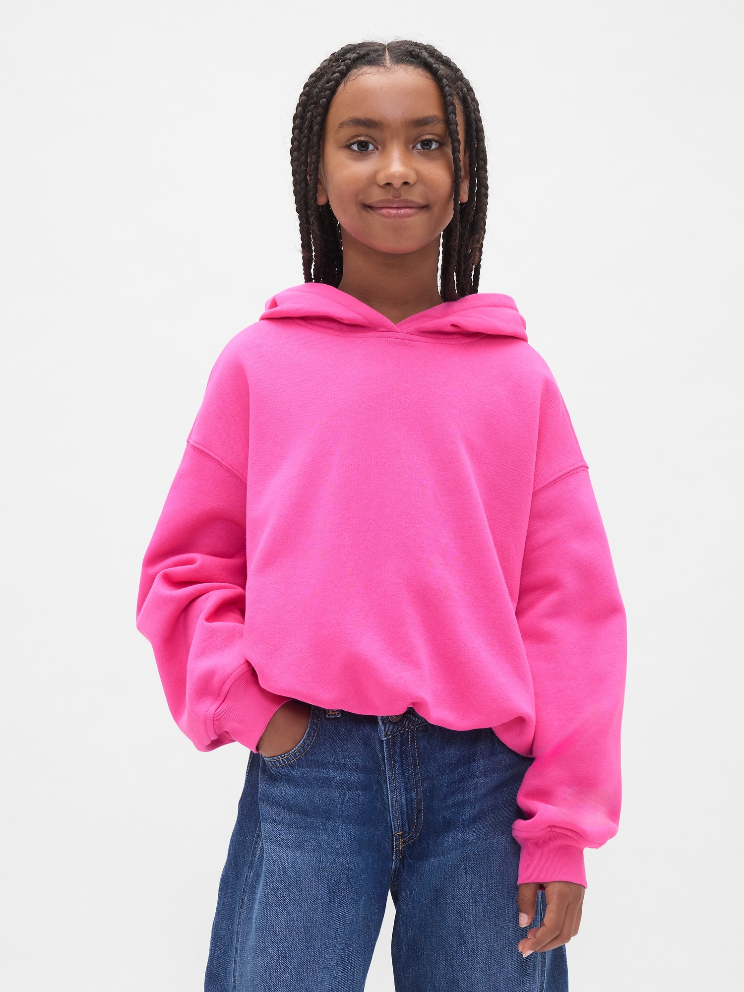 Gap ヴィンテージソフト オーバーサイズ バブルパーカー (キッズ) Gap ヴィンテージソフト オーバーサイズ バブルパーカー (キッズ)