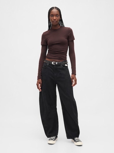 High Rise UltraSoft Horseshoe Jeans