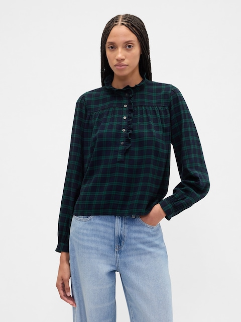 Oversized Ruffle Top
