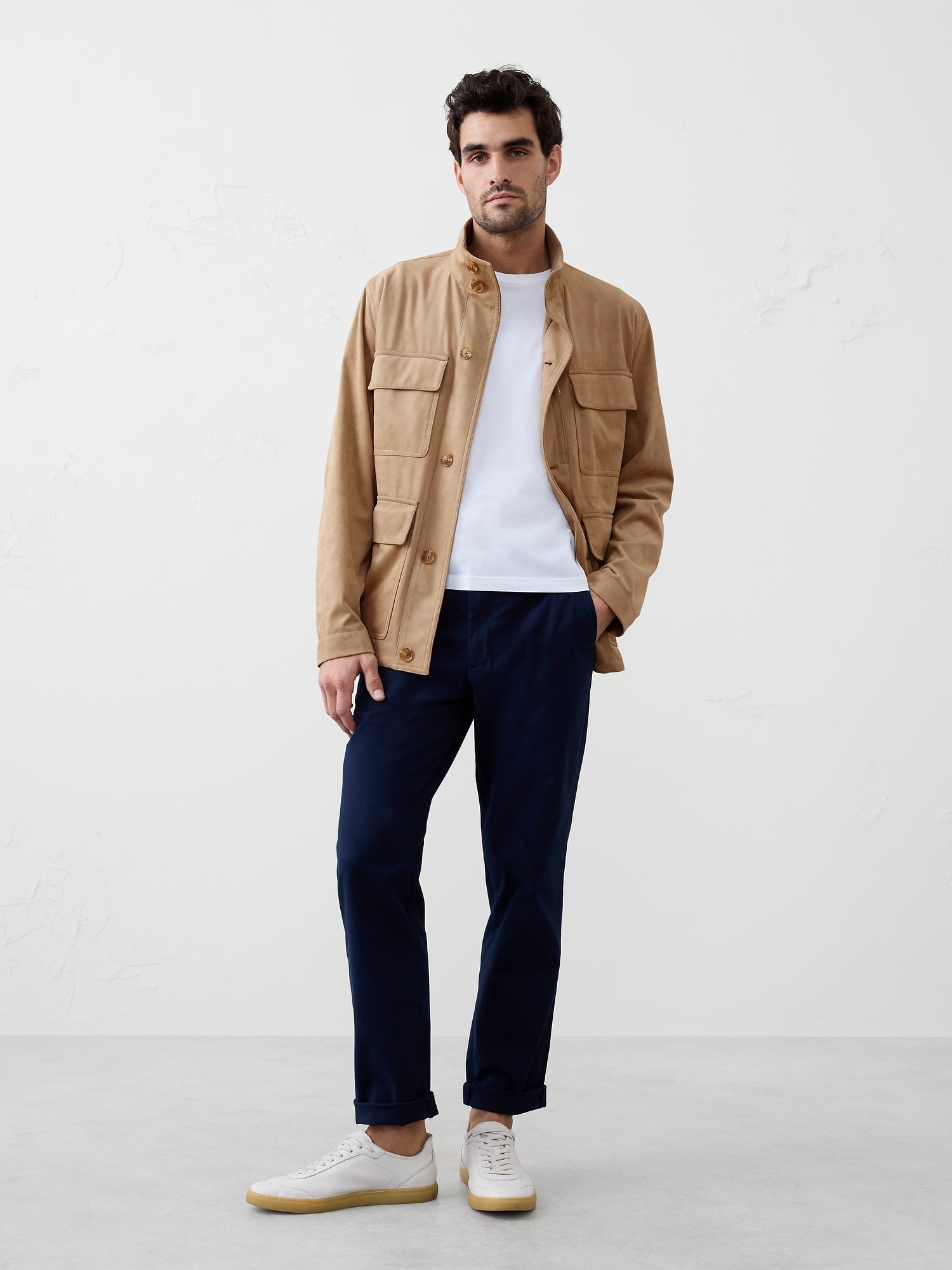 Vegan Suede Field Jacket