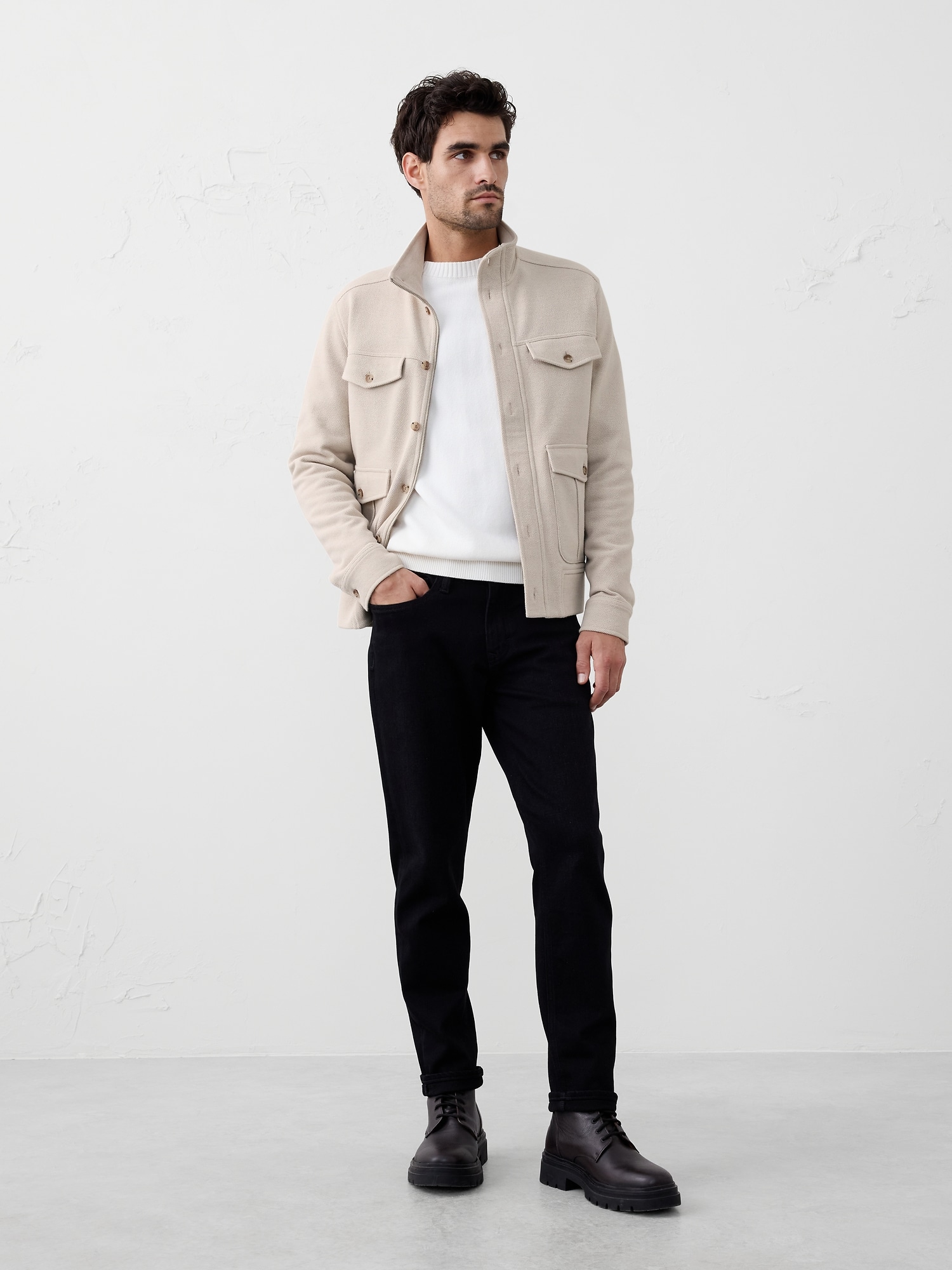 Honeycomb Sweatshirt Jacket