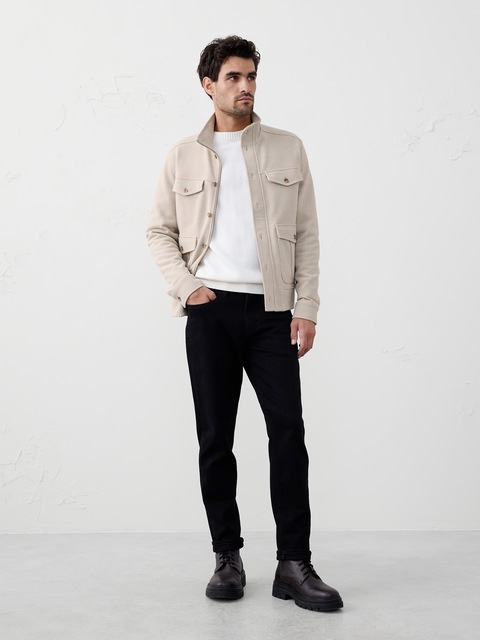 VESTE EN MOLLETON À MAILLES ALVÉOLÉES