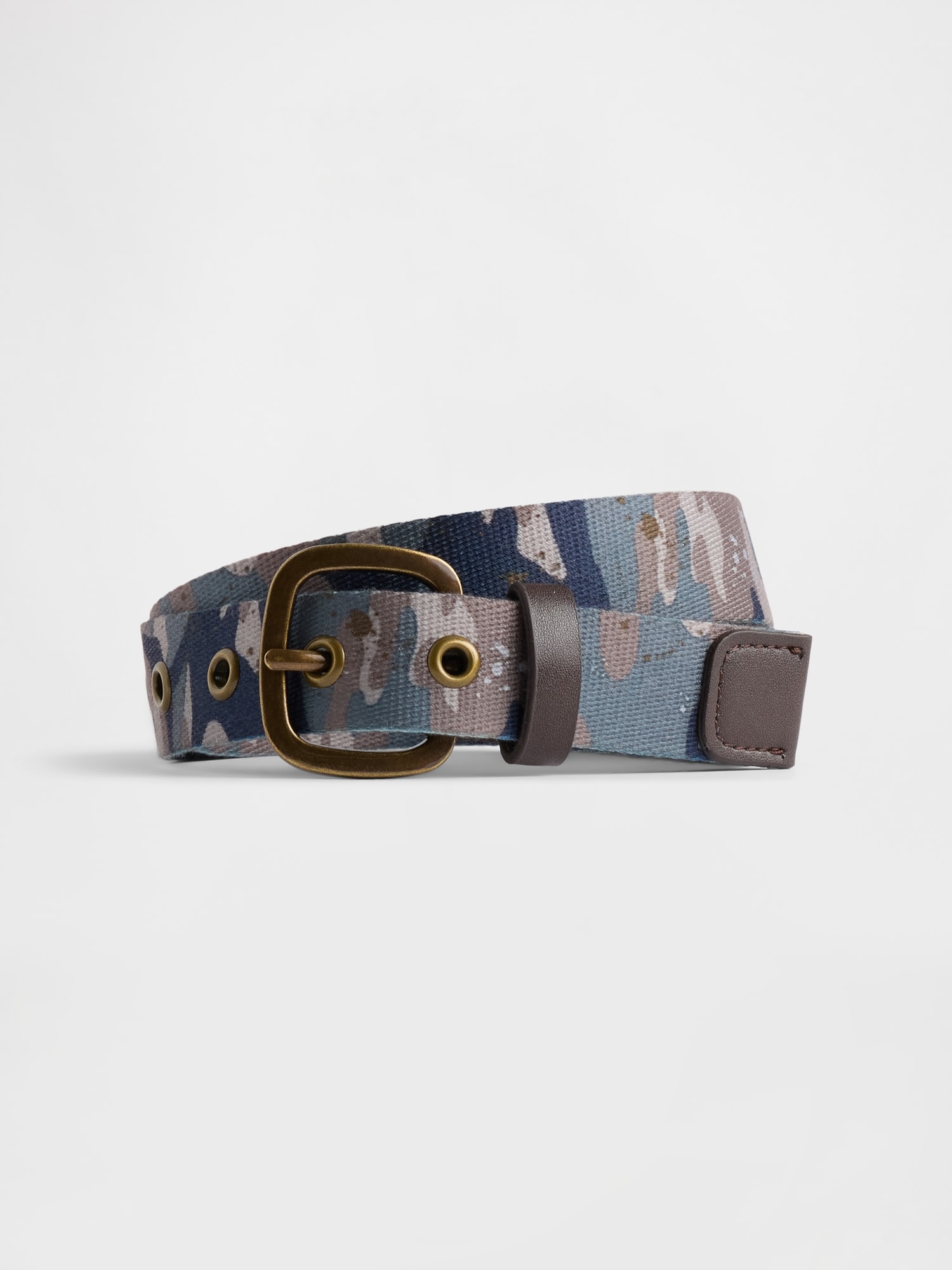 CEINTURE EN TOILE TRESSÉE À MOTIF CAMOUFLAGE POUR ENFANT
