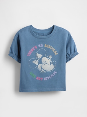 Gap × ディズニー ラッフルフリル袖 Tシャツ (幼児・ベビー)