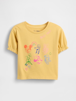 Gap × ディズニー ラッフルフリル袖 Tシャツ (幼児・ベビー)